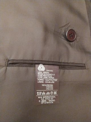 TRAJE CHAQUETA CABALLERO