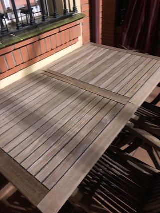 Conjunto Sillas y Mesa Jardín de Teca