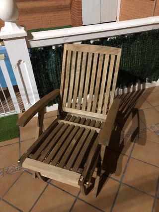 Conjunto Sillas y Mesa Jardín de Teca