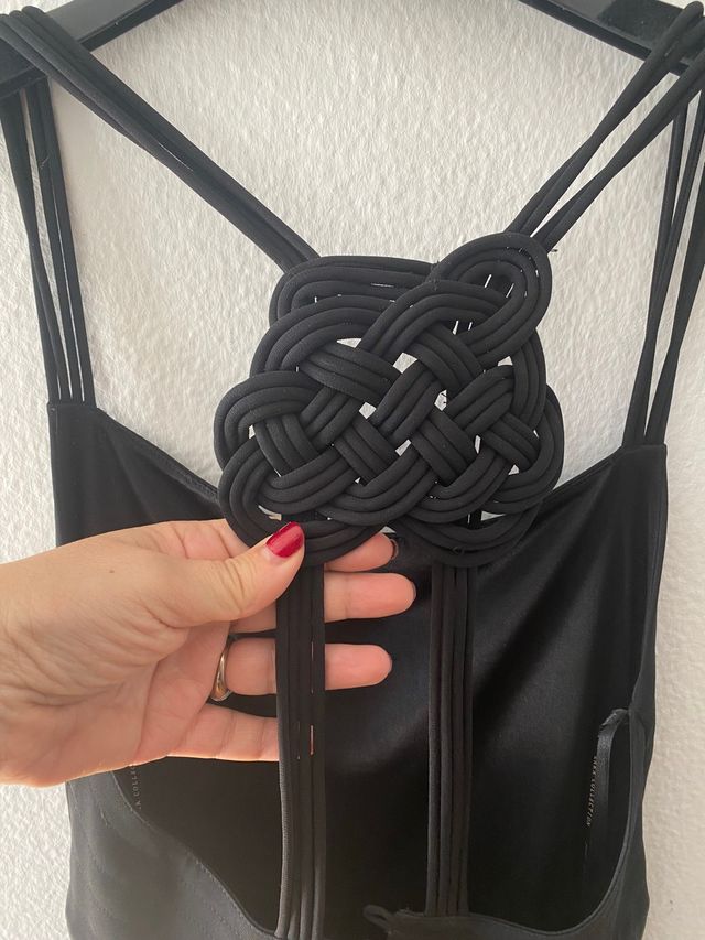 Vestido macramé espalda. Es espectacular