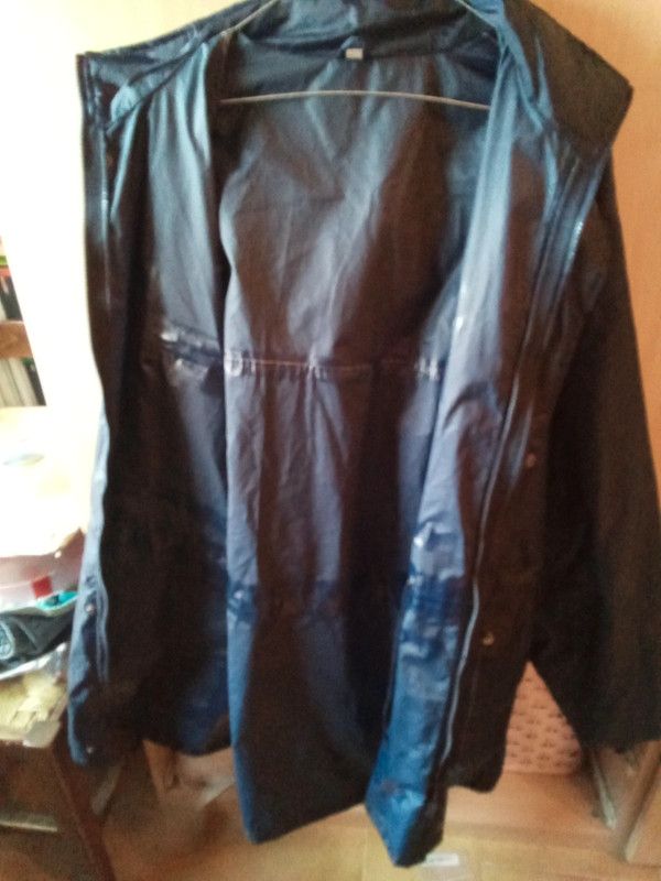 giacca cerata antipioggia/antivento