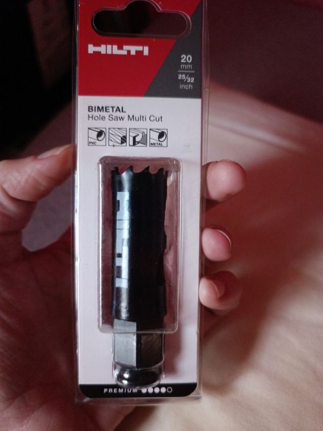 hilti bimetal hole Saw multi cut 20mm 25/32 de segunda mano por 15 EUR