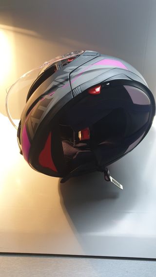 Casco moto MT atom SV Quark rosa mate