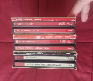 Maria Callas, operas la Boheme, Tosca y Turandot