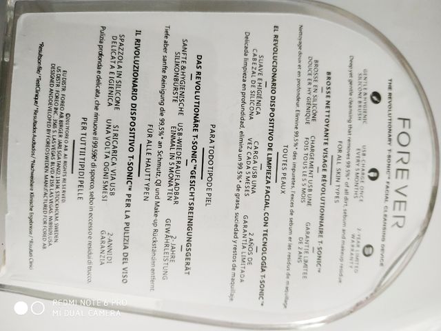 cepillo masajeador facial