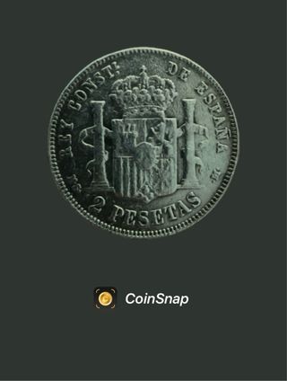 Moneda Alfonso XII - 2 pesetas (x2)