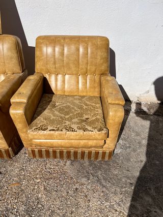Sillones vintage piel