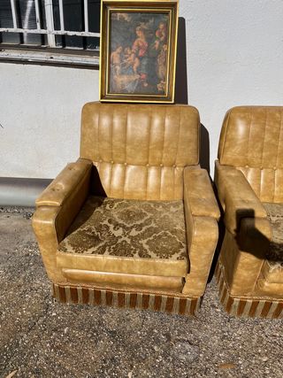 Sillones vintage piel