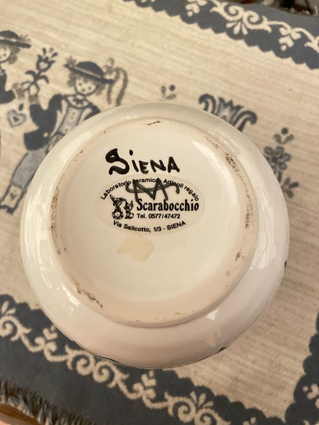 Brocca contrada Istrice palio di Siena -anni 90