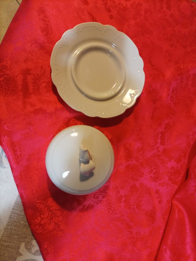 n. 2 portaburro o formaggio ceramica