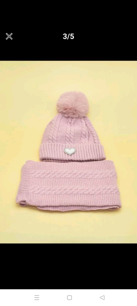 bufanda y gorro infantil