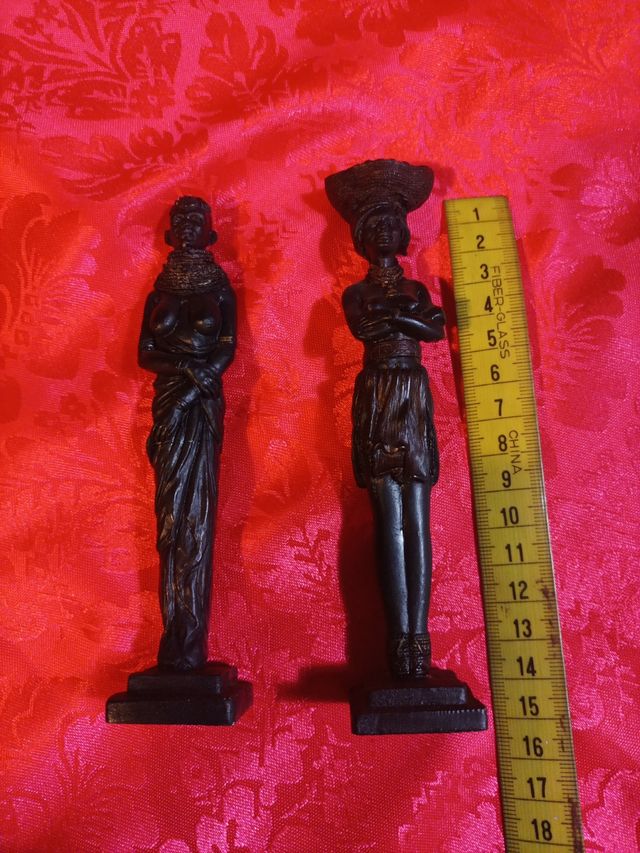 statuine decorative in resina africane