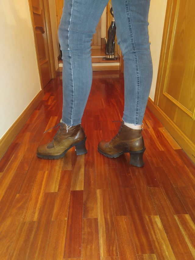 Botas vintage de cuero genuino Timothy