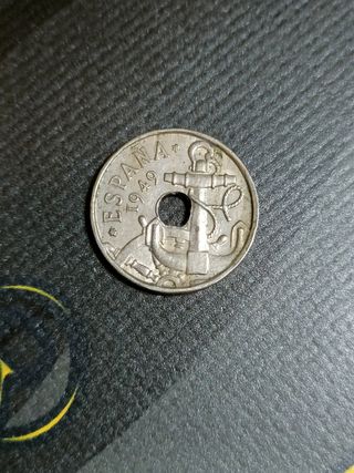 moneda 50 céntimos 1949
