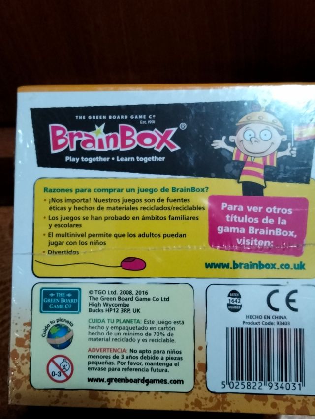 juego de memoria "Brainbox" de animales