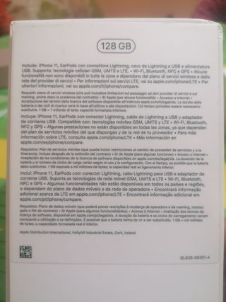 caja vacía iPhone 11
