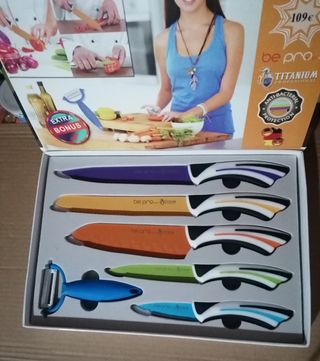 pro-Chef 6 piezas  TITANIUM profesionales Nuevos