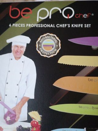 pro-Chef 6 piezas  TITANIUM profesionales Nuevos