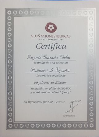 Medallas Patronas de España