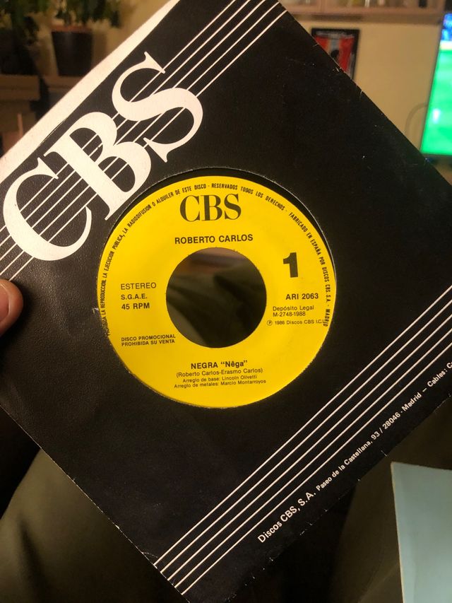 Vinilo Roberto Carlos Néga Negra