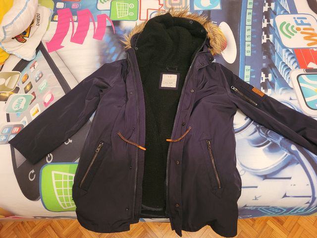 Abrigo azul Zara. 140 cm