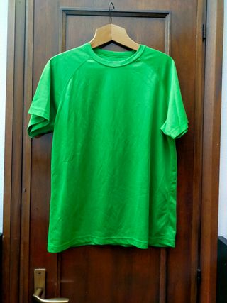 maglietta uomo sport verde tg XXL