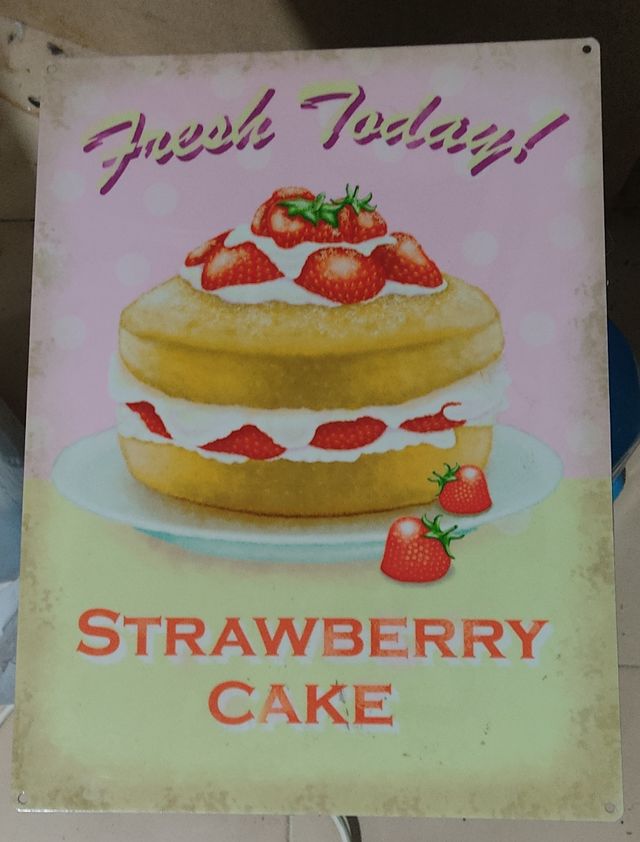 placa decorativa vintage 