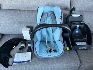 Maxi cosi con isofix + adaptadores bugaboo