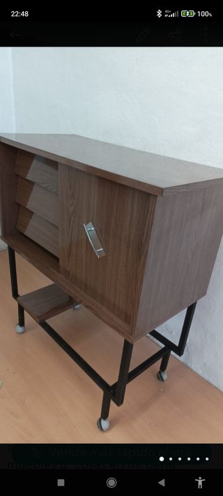 MUEBLE TELEVISOR CAMARERA VINTAGE MULTIUSOS