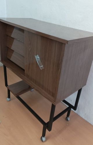 MUEBLE TELEVISOR CAMARERA VINTAGE MULTIUSOS