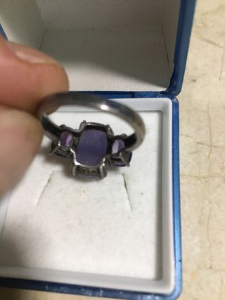 Anillo de plata 925 con tres pierdas