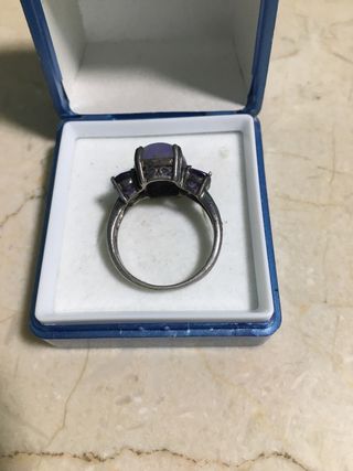 Anillo de plata 925 con tres pierdas