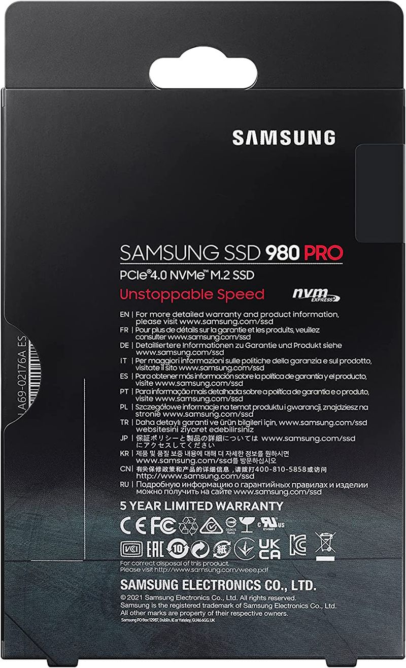 Disco SSD Samsung 980 PRO 500GB nuevo afbeelding 9