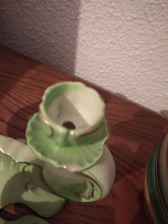 Candelabros muy antiguos de Ceramica