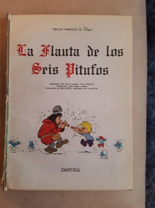 La flauta de los 6 pitufos. Super antiguo.