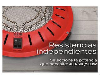 Calefactor brasero electrico rojo