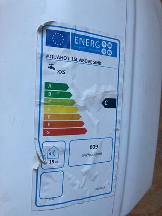 Termo eléctrico aquahot 15 litros 