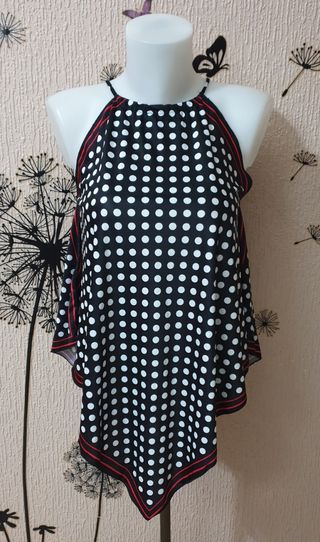 Top halter de lunares