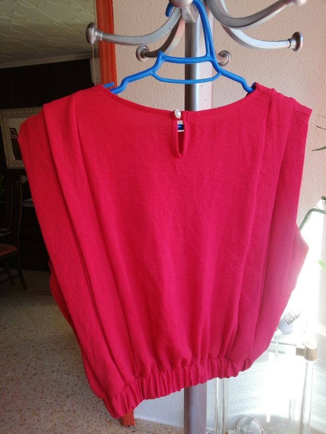 blusa rojo talla m