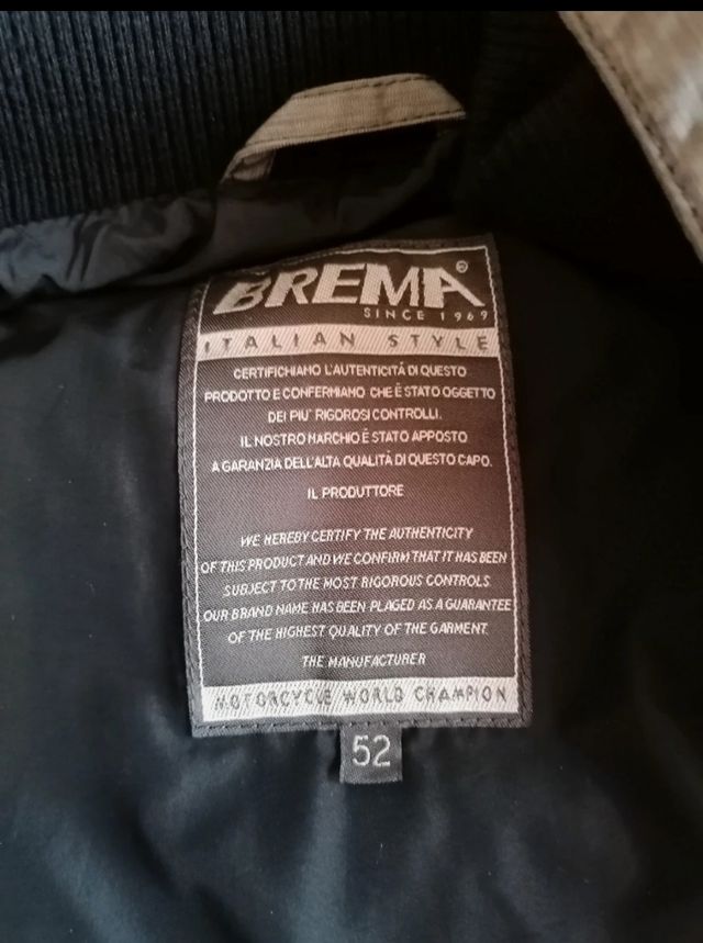 giubbetto uomo Brema taglia 52