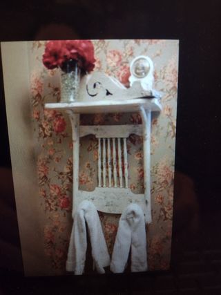 ESTRUCTURA DE SILLITA DE MADERA ANTIGUA.