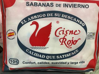 Sabana de 90cm el Cisne Rojo