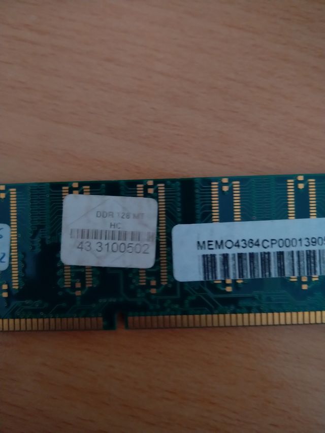 Memorias RAM varios modelos DDR1 DDR2 DDR3