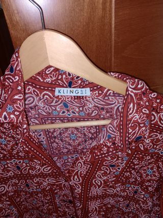 Camisa con print de bandana (S) KLING