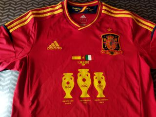 Maillot Espagne Euro 2012 – Noms Des Joueurs – Taille M – Fabriqué En Espagne
