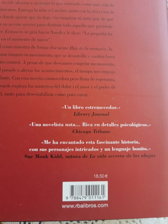 Hija de la memoria. Kim Edwards