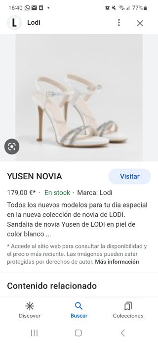 Sandalias de novia