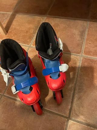 Patines 4 ruedas spidwrman, para 4-5 añoa