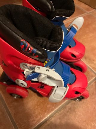 Patines 4 ruedas spidwrman, para 4-5 añoa