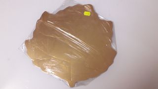 Sottopiatto in carta forma foglia oro 6 pezzi